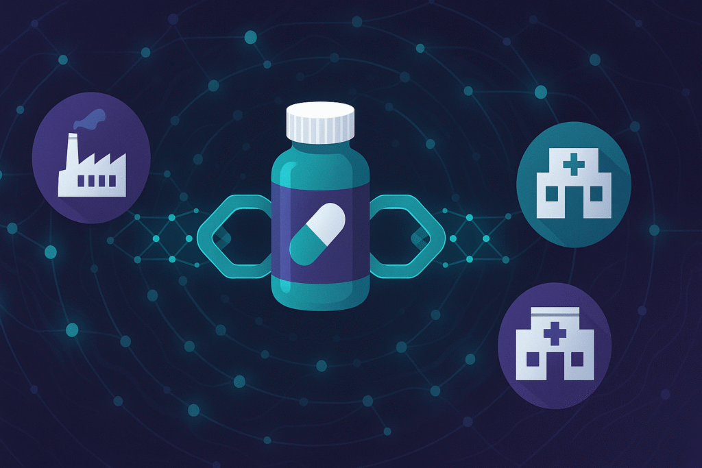 Synchrypt dashboard showing real-time serialization events on blockchain.